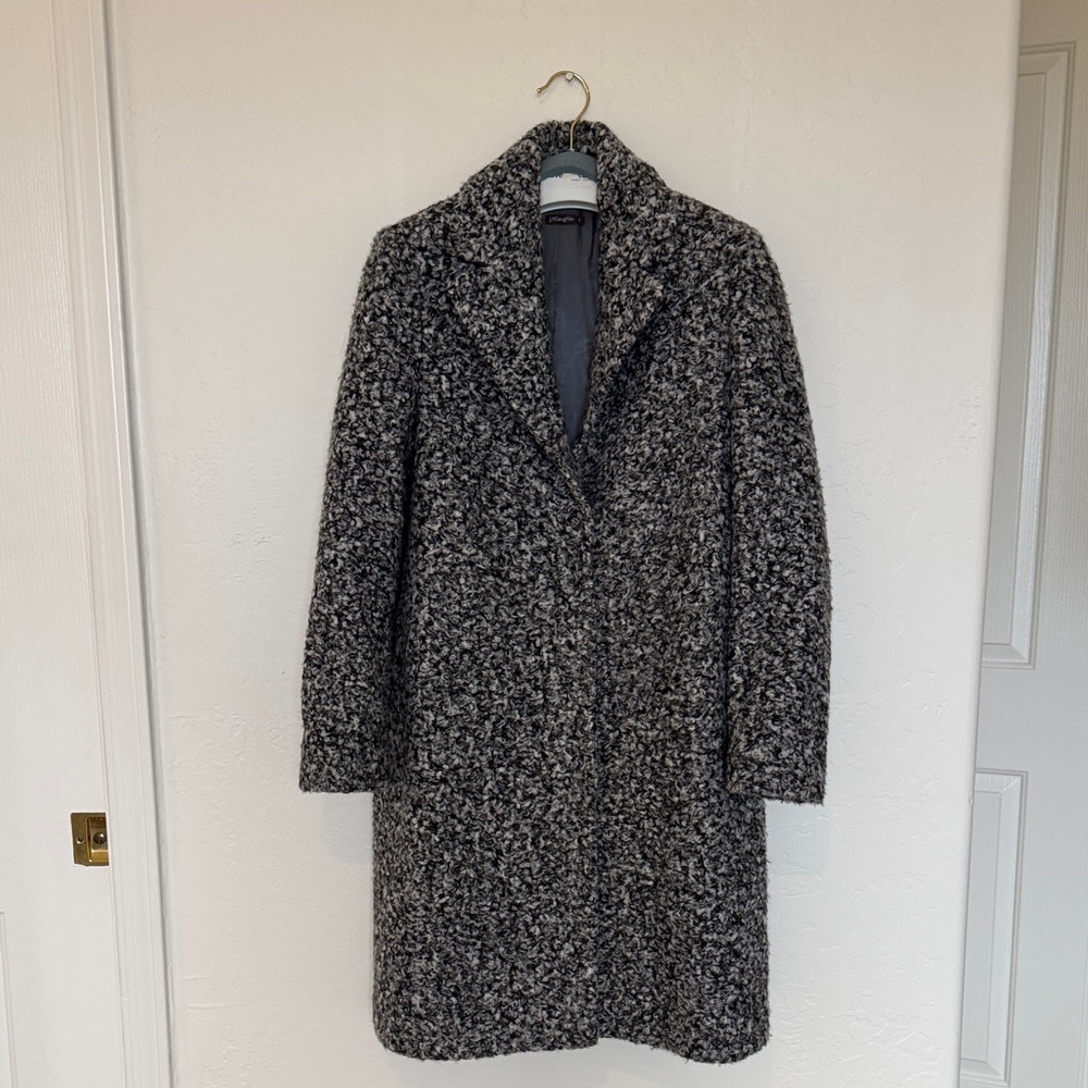 Chic Black and Gray Teddy Jacket